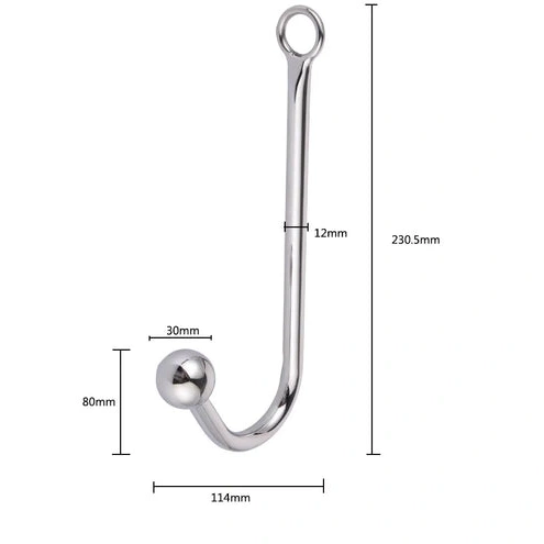 Anal Hooks and Hook Anal Beaded Collar 5334 with Cuffs Elegant 0201